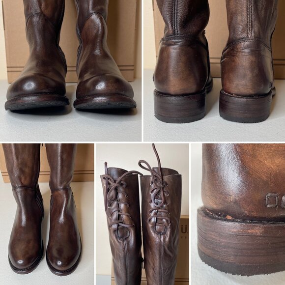 BED STU Manchester Distressed Tall Leather Riding Boots BEDSTU Size 8.5 - Picture 6 of 16